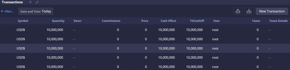 Taxes and Taxes Details in Web Broker - Transactions